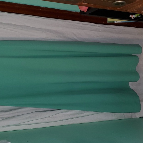 Vintage 70s Miss Rubette Mint Green Formal Prom Maxi Dress - Picture 8 of 12